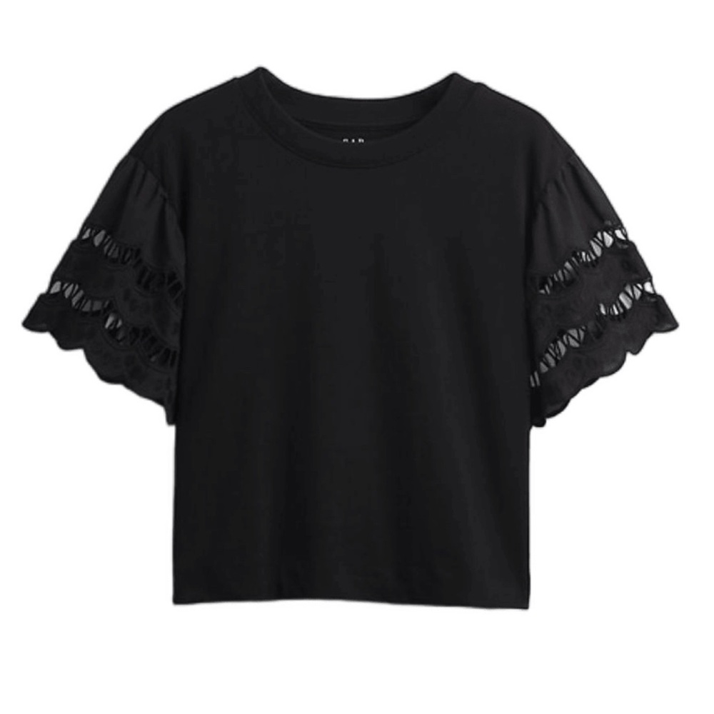 NWT GAP heavy weight cotton cropped shirt size L petite